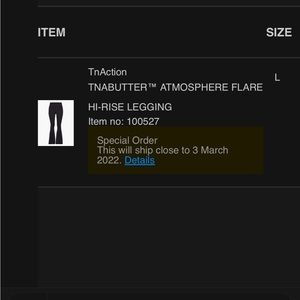 Large TNA flared leggings. Like new, hardly worn.